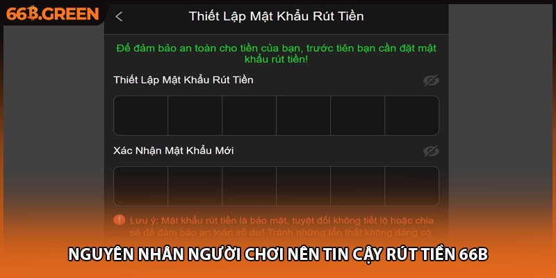 Nguyên nhân người chơi nên tin cậy rút tiền 66B