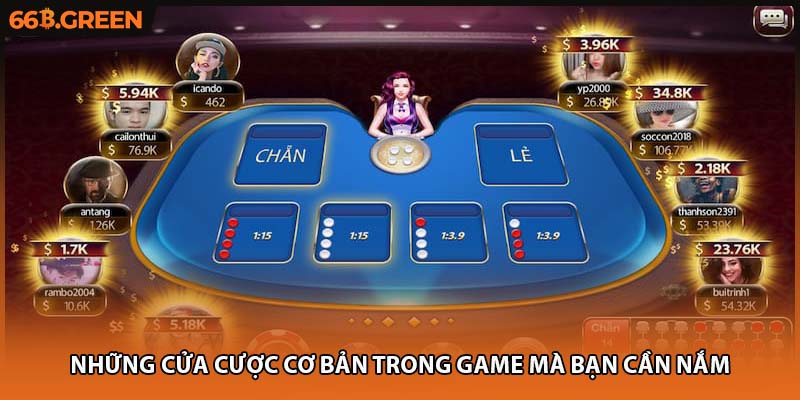Những cửa cược cơ bản trong game mà bạn cần nắm